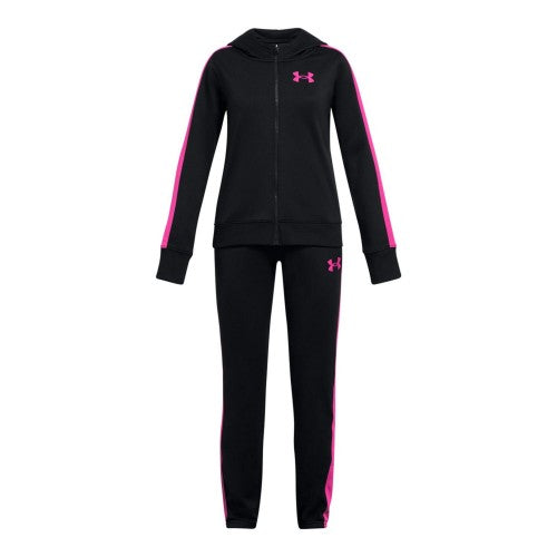 Front - Under Armour Childrens/Kids Knitted Hooded Tracksuit