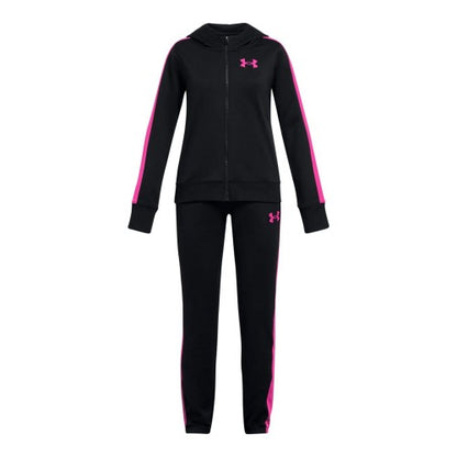 Front - Under Armour Childrens/Kids Knitted Hooded Tracksuit