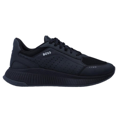 Front - Boss Mens TTNM EVO Leather Chunky Sole Trainers