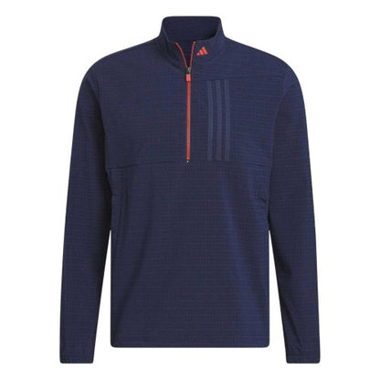 Front - Adidas Mens Ultimate365 Tour Half Zip Golf Pullover
