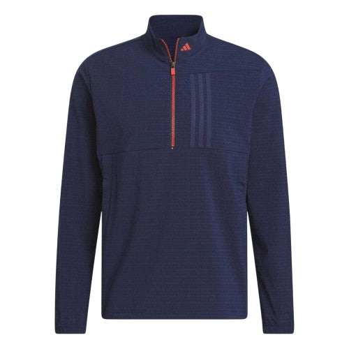 Front - Adidas Mens Ultimate365 Tour Half Zip Golf Pullover