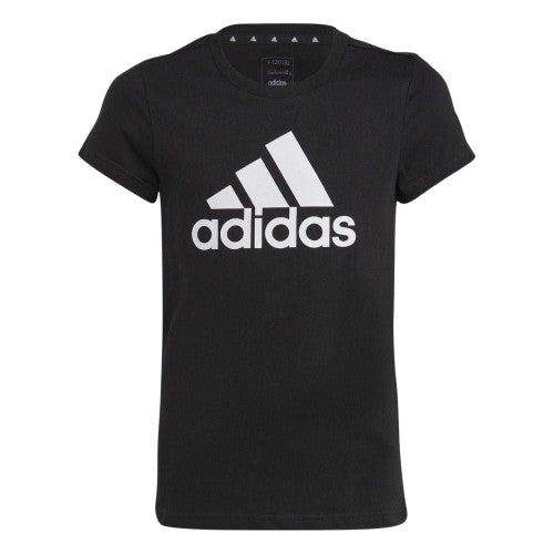 Front - Adidas Girls Essentials Linear T-Shirt