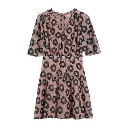 Front - Ted Baker Womens/Ladies Floral Fitted And Flared Mini Dress