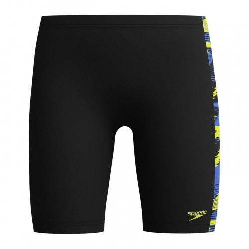 Front - Speedo Boys Contrast Detail Jammer Shorts