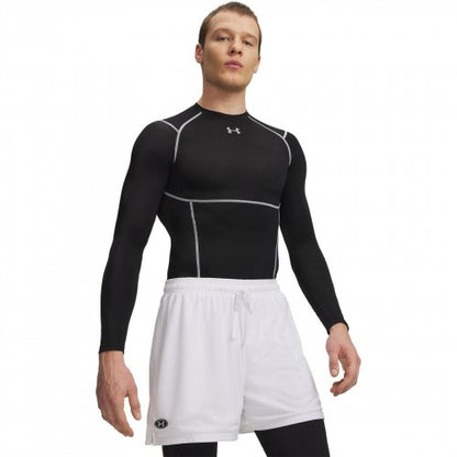 Front - Under Armour Mens Elite Compression Long-Sleeved Base Layer Top