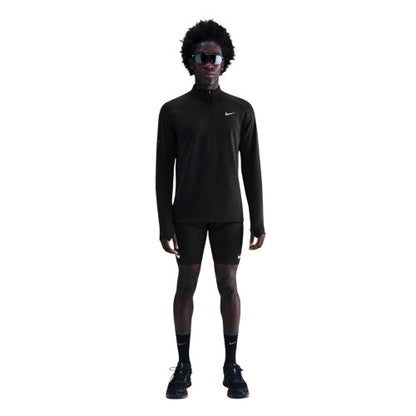 Front - Nike Mens Quarter Zip Running Base Layer Top