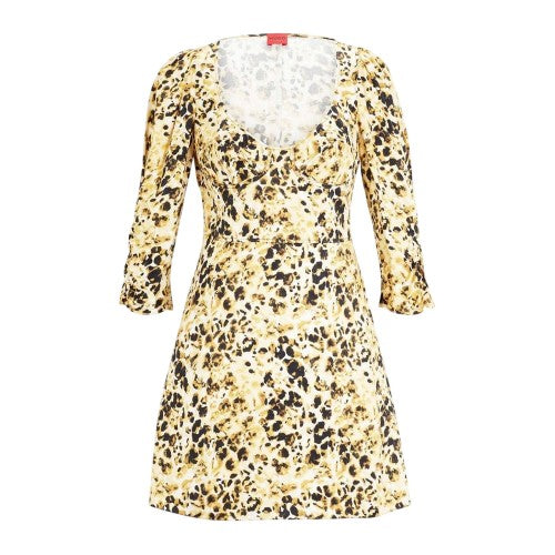 Front - Hugo Womens/Ladies Leopard Print Mini Dress