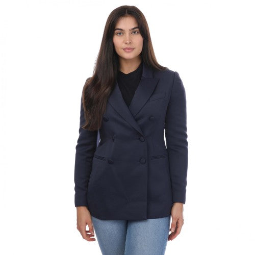Front - Ted Baker Womens/Ladies Seraph Satin Double-Breasted Boyfriend Blazer