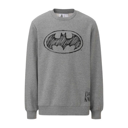 Front - Batman Mens Character Crew Neck Sweatshirt