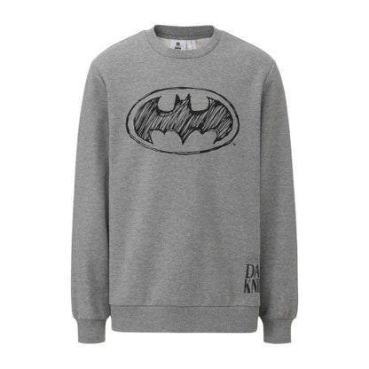 Front - Batman Mens Character Crew Neck Sweatshirt