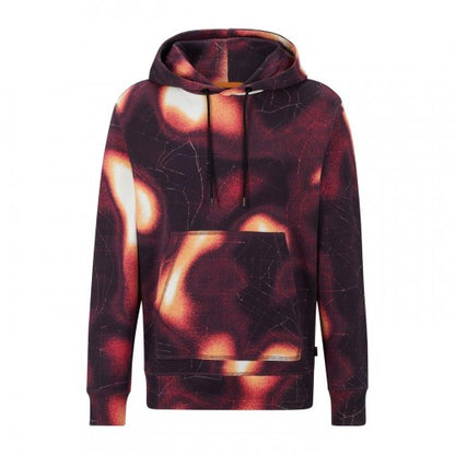 Front - Boss Mens Patterned Regular Long-Sleeved Hoodie