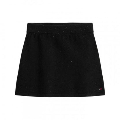 Front - Tommy Hilfiger Girls Knitted Regular Mini Skirt