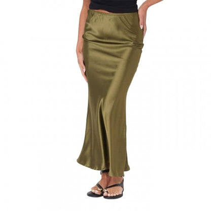 Front - I Saw It First Womens/Ladies Satin Maxi Skirt