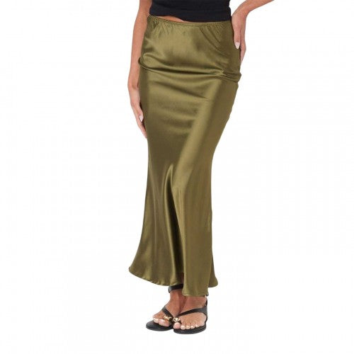 Front - I Saw It First Womens/Ladies Satin Maxi Skirt