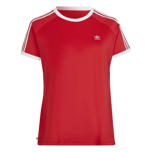 Front - Adidas Womens/Ladies 3 Stripes Slim T-Shirt