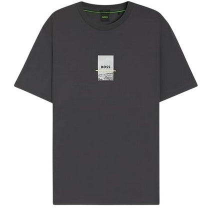 Front - Boss Mens Photo Print Relaxed Fit T-Shirt