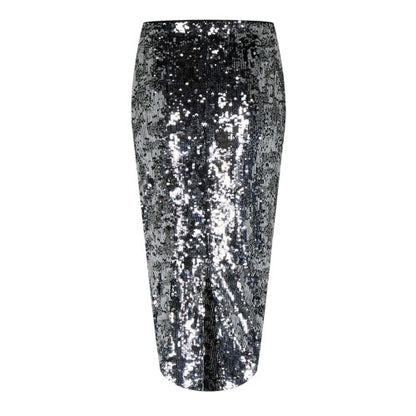 Front - Biba Womens/Ladies Sequin Midi Skirt