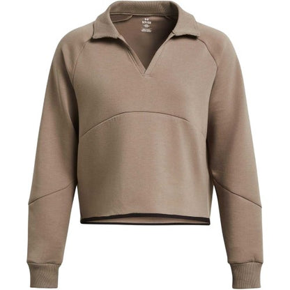 Front - Under Armour Womens/Ladies Collared Boxy Sweatshirt