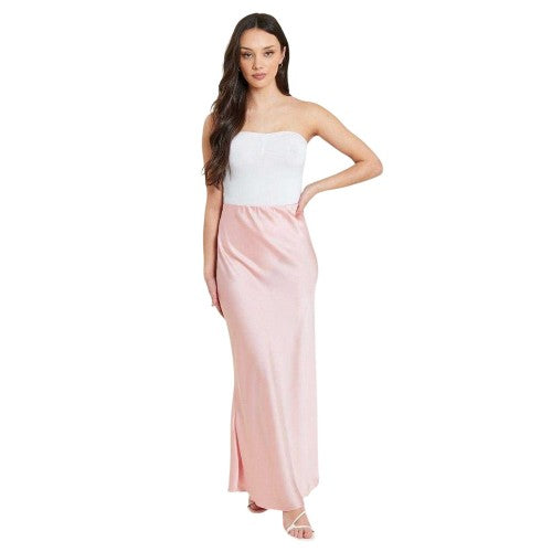 Front - Be You Womens/Ladies Satin Midi Skirt
