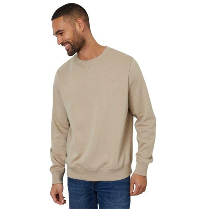 Front - Threadbare Mens Crew Neck Regular Long-Sleeved Sweatshirt
