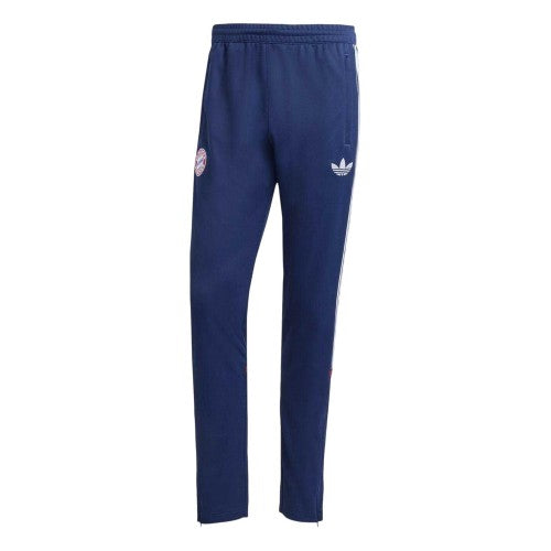 Front - Adidas Mens FC Bayern Munich Slim Tracksuit Bottoms