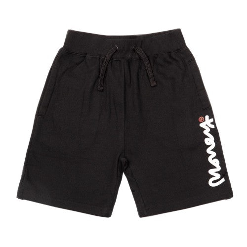 Front - Money Childrens/Kids Cotton Logo Shorts
