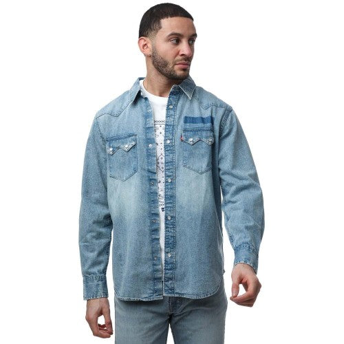 Front - Levis Mens Sawtooth Relaxed Fit Shirt