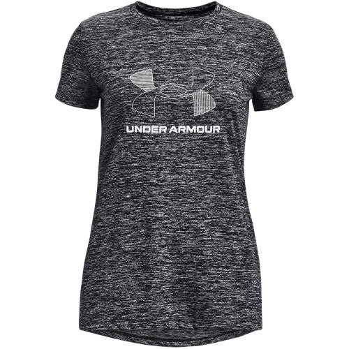 Front - Under Armour Girls Tech Crew Neck Regular T-Shirt