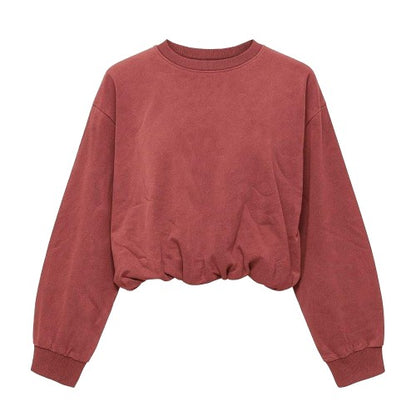 Front - I Saw It First Womens/Ladies Acid Wash Oversized Sweatshirt