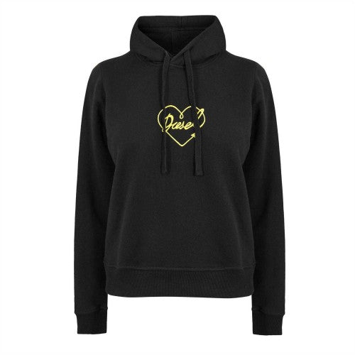 Front - Diesel Womens/Ladies Heart Regular Long-Sleeved Hoodie