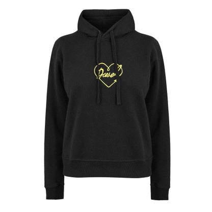 Front - Diesel Womens/Ladies Heart Regular Long-Sleeved Hoodie