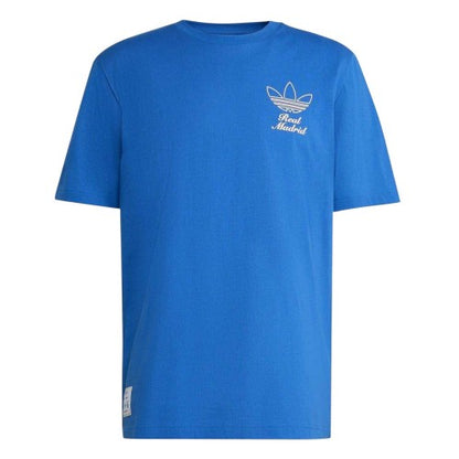 Front - Adidas Mens Icons Real Madrid CF Cotton T-Shirt