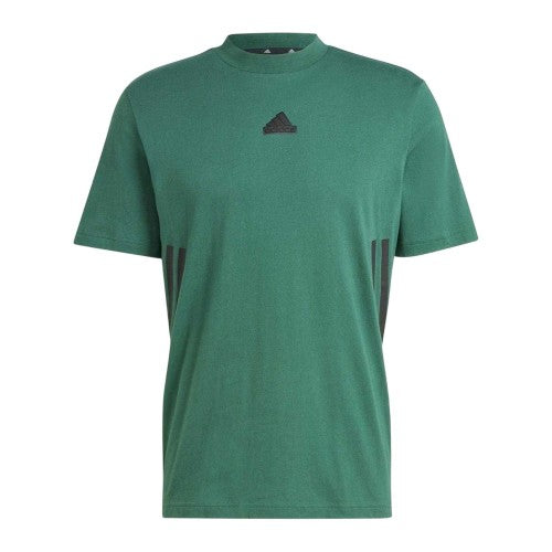 Front - Adidas Mens Future Icon 3 Stripes T-Shirt