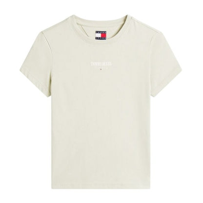 Front - Tommy Jeans Womens/Ladies Lettering Cotton Regular T-Shirt