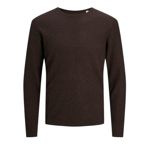 Front - Jack And Jones Mens Knitted Crew Neck Regular Sweatshirt