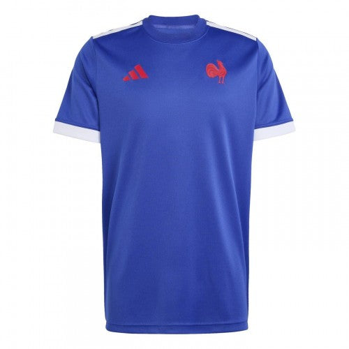 Front - Adidas Mens France FFR Rugby T-Shirt