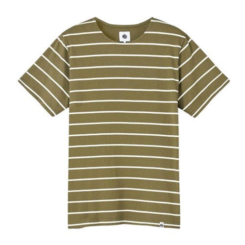 Front - Pretty Green Mens Striped Regular T-Shirt