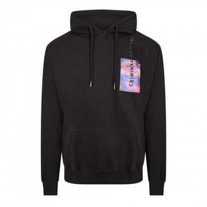 Front - Criminal Damage Mens Future Graphic Print Hoodie