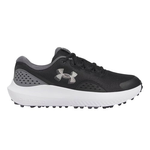 Front - Under Armour Mens Leather Low Cut Golf Trainers