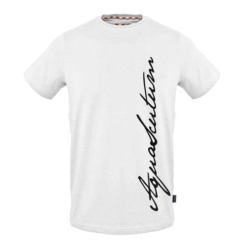 Front - Aquascutum Mens Signature Crew Neck T-Shirt