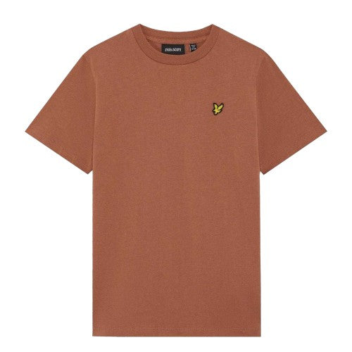 Front - Lyle & Scott Childrens/Kids Script Embroidered T-Shirt
