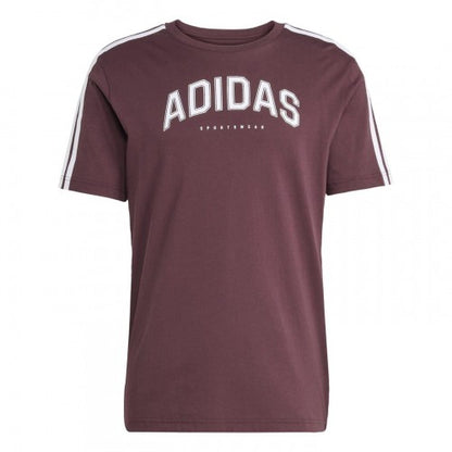 Front - Adidas Mens Linear Graphic Collegiate T-Shirt