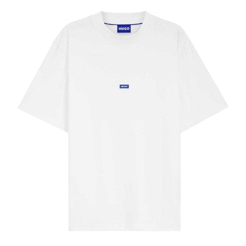 Front - Hugo Mens Nieros Logo Regular Short-Sleeved T-Shirt