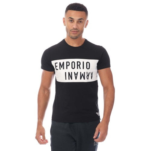 Front - Emporio Armani Mens Crew Neck T-Shirt