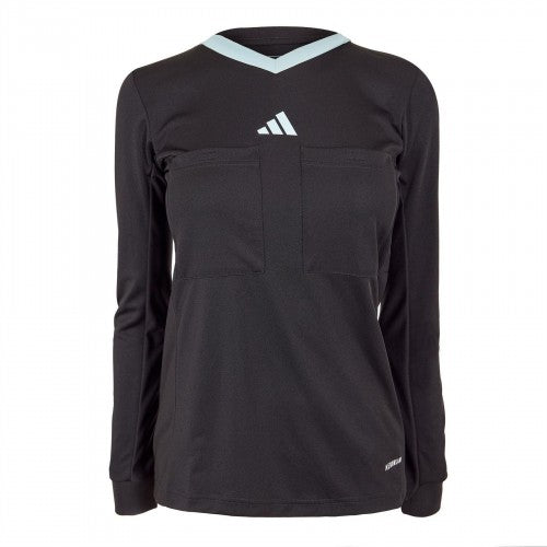 Front - Adidas Womens/Ladies 22 Long-Sleeved Referee Jersey