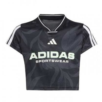 Front - Adidas Childrens/Kids House Of Tiro Crop T-Shirt