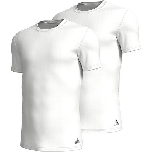 Front - Adidas Mens Crew Neck Regular T-Shirt (Pack of 2)