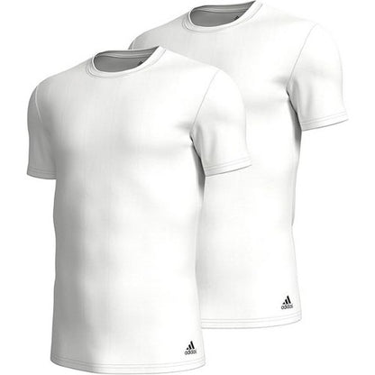 Front - Adidas Mens Crew Neck Regular T-Shirt (Pack of 2)