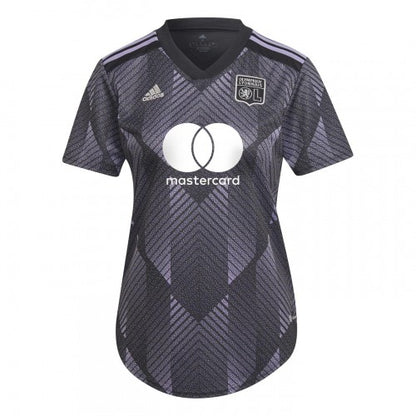 Front - Adidas Womens/Ladies 2022/23 Olympique Lyonnais Third Jersey