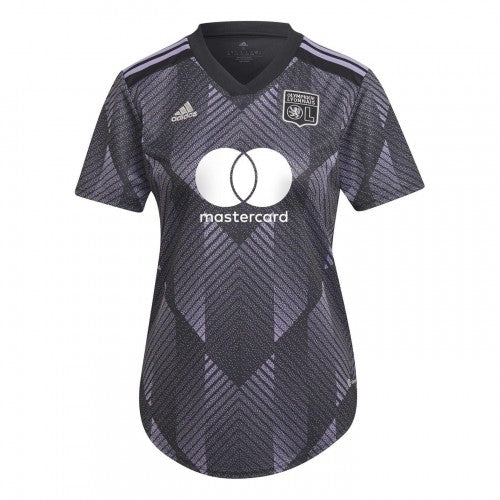 Front - Adidas Womens/Ladies 2022/23 Olympique Lyonnais Third Jersey
